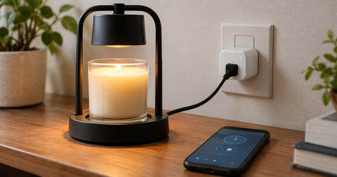 How to connect a candle warmer to a smart plug for scheduled scent