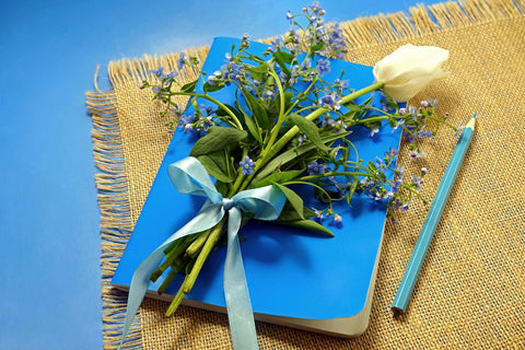 green and white flower bouquet