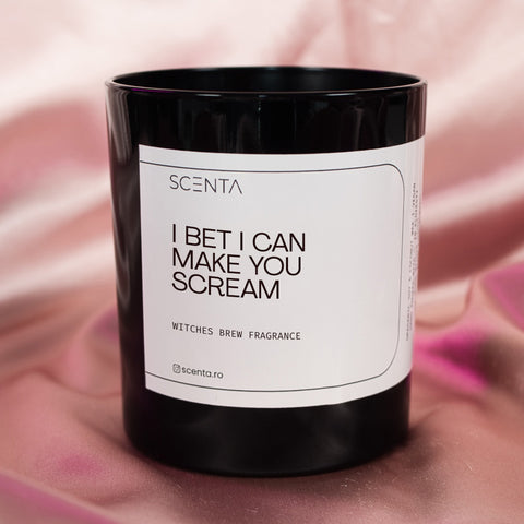 Lumânare parfumată I bet I can make you scream Mare - 30cl,Medium - 20cl,Mic - 10cl naughty