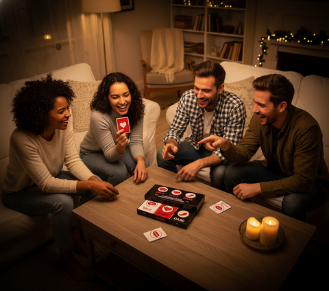 Talk Flirt Dare, 3 in 1, Card Game for Couples 
