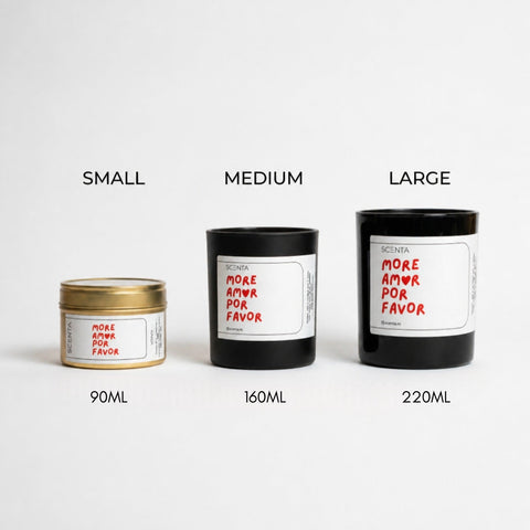 Scenta lumânare parfumată - 3 mărimi disponibile: Small 90ml, Medium 160ml, Large 220ml