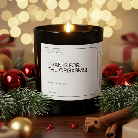 Lumânare parfumată Thanks for the orgasms! Mare - 30cl naughty